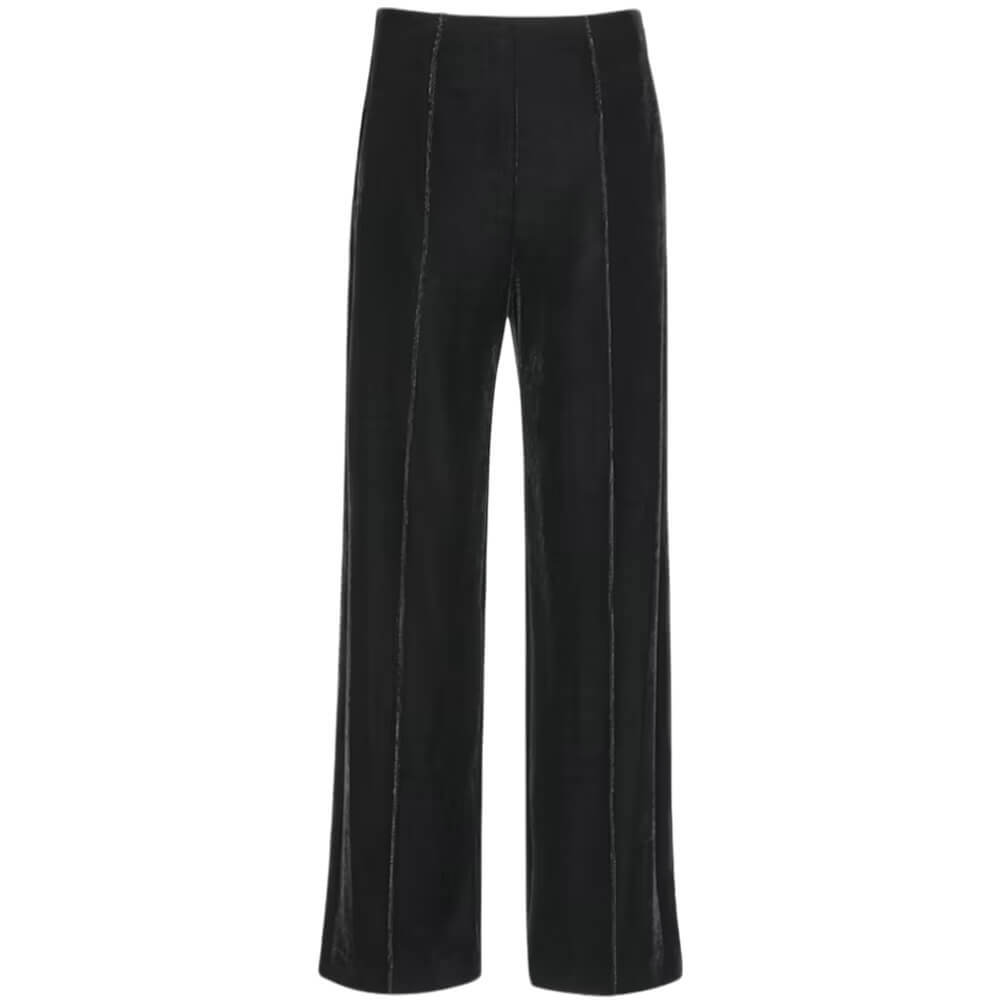 Whistles Black Velvet Full Length Trouser